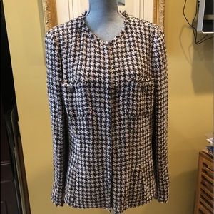 CHANEL BOUCLE JACKET sz 48 NWOT